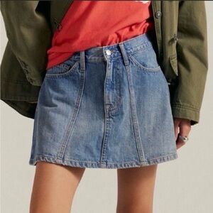 NWT FREE PEOPLE Hometown Denim Mini Skirt